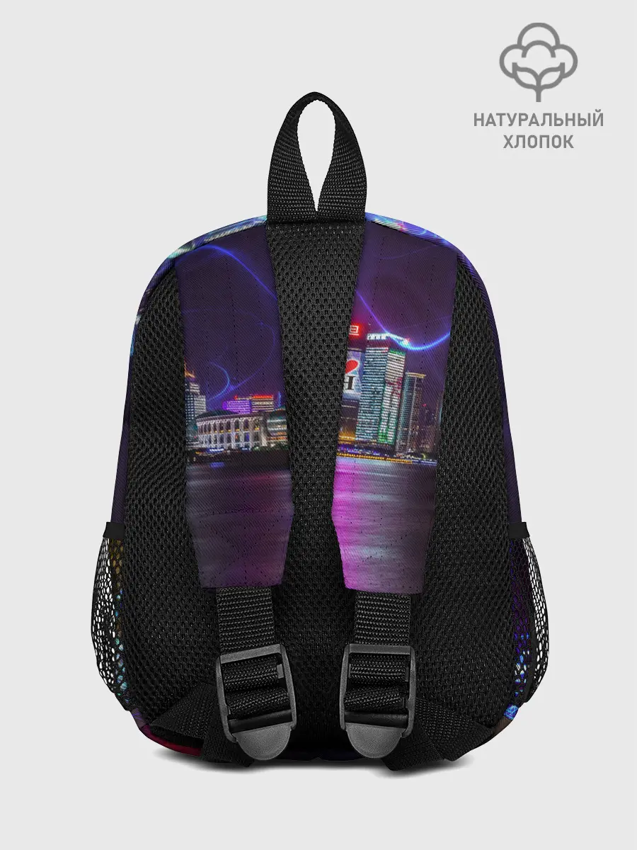 Рюкзак детский / Плывущий неоновый тигр