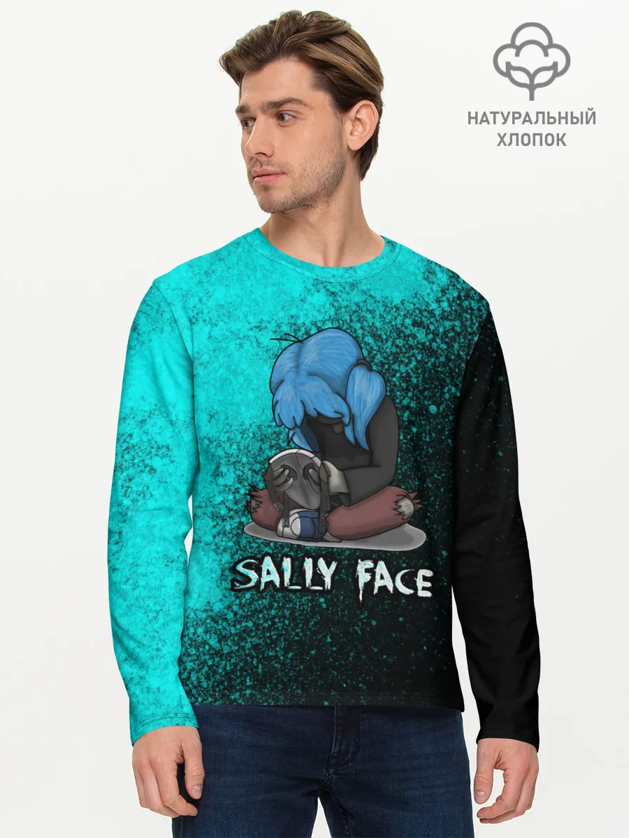 Мужской лонгслив базовый / Sally face