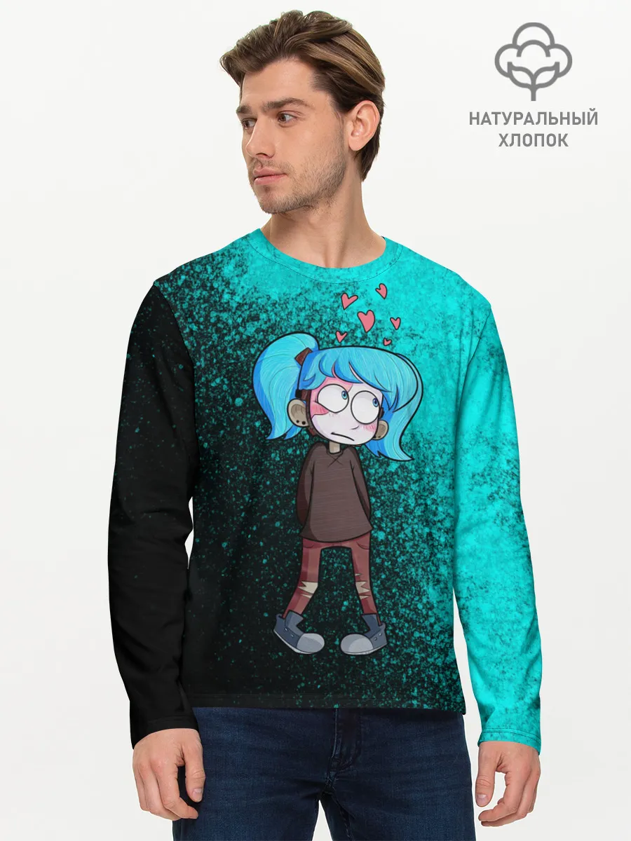 Мужской лонгслив базовый / Sally face