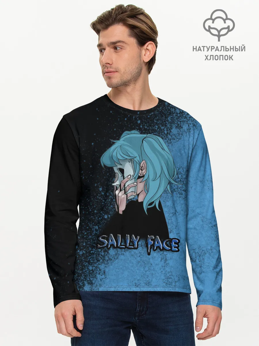 Мужской лонгслив базовый / Sally face