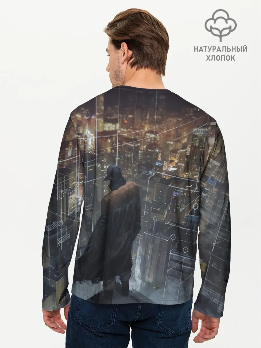 Мужской лонгслив базовый / Watch Dogs