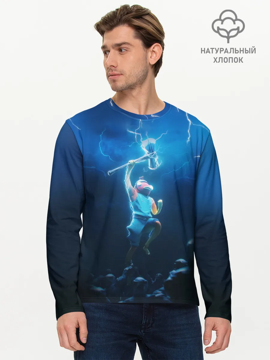 Мужской лонгслив базовый / КАРАСЬ FORTNITE