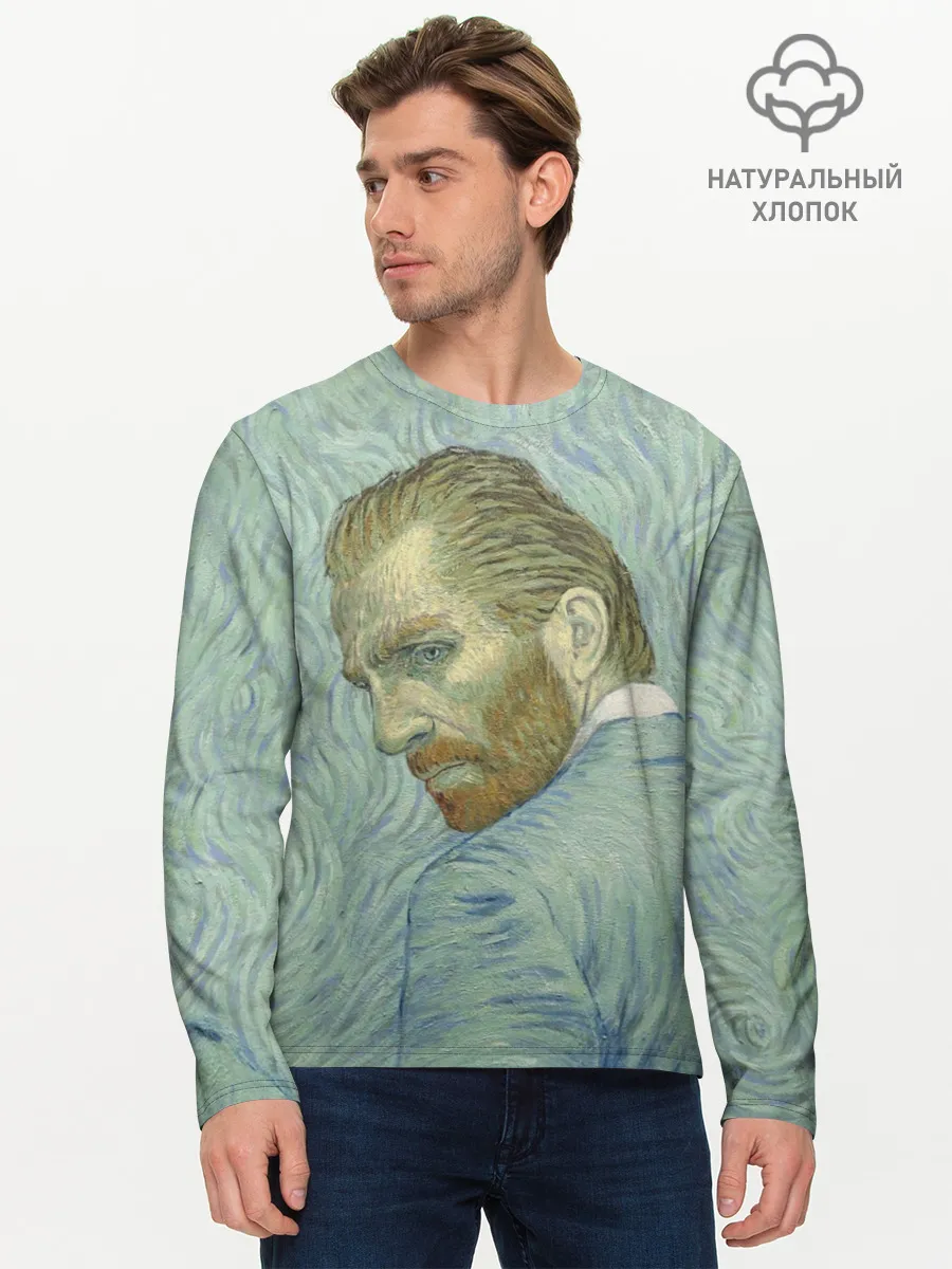 Мужской лонгслив базовый / Ван Гог