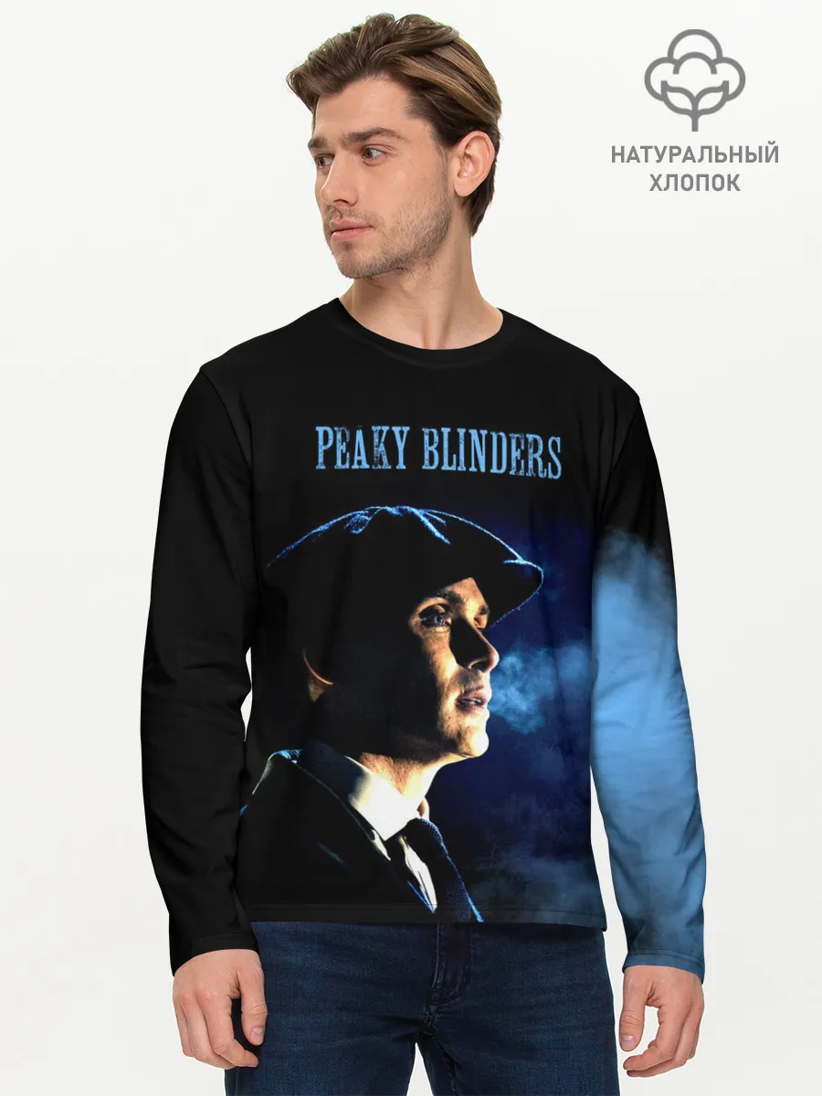 Мужской лонгслив базовый / Острые козырьки