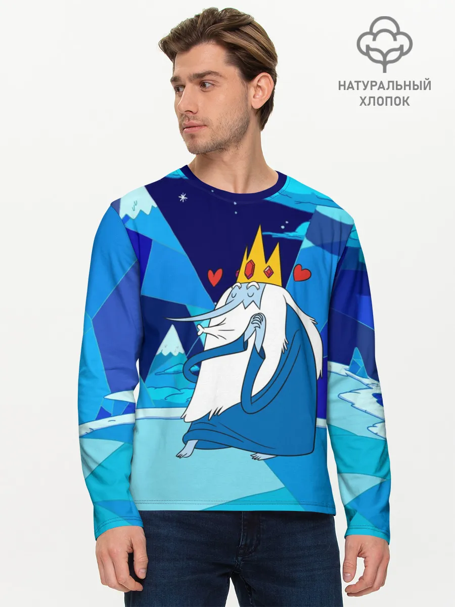 Мужской лонгслив базовый / Ледяной король