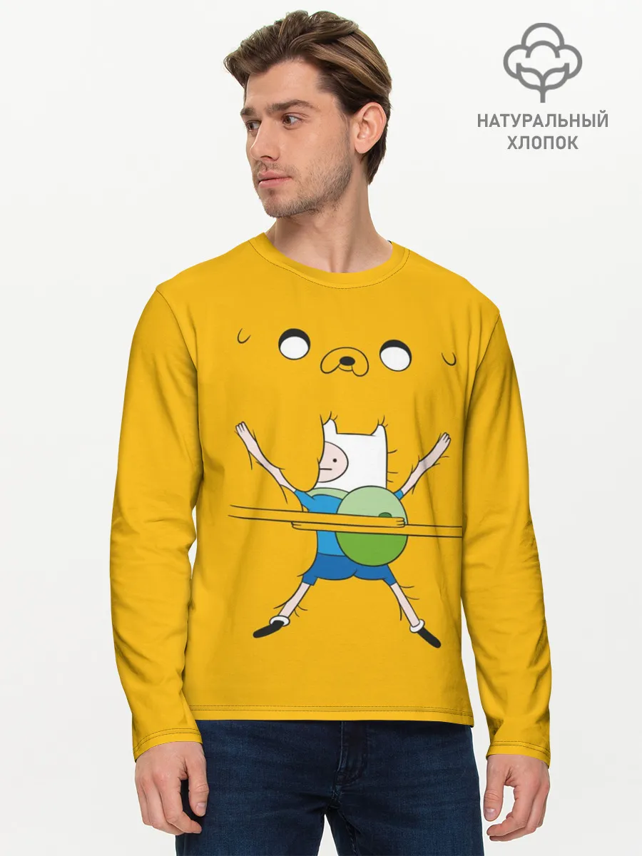 Мужской лонгслив базовый / Обнимашки