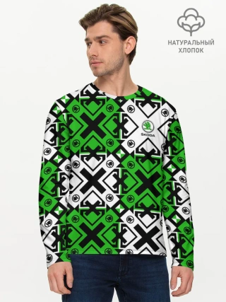 Мужской лонгслив базовый / Skoda