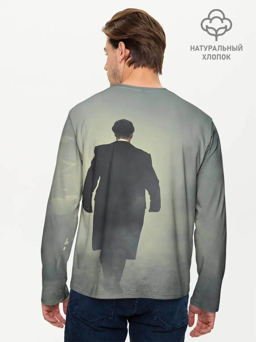 Мужской лонгслив базовый / Острые козырьки
