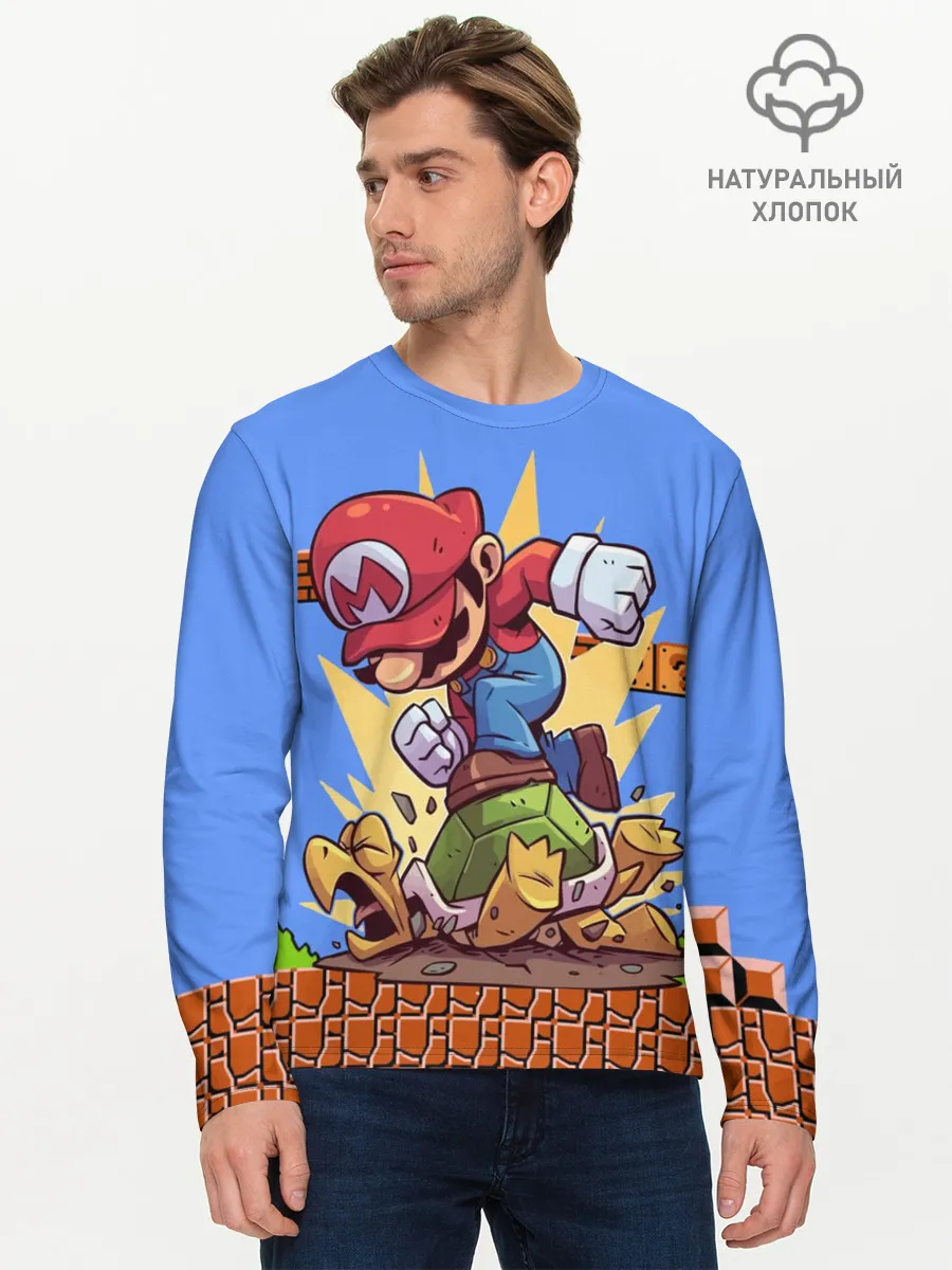 Мужской лонгслив базовый / Марио