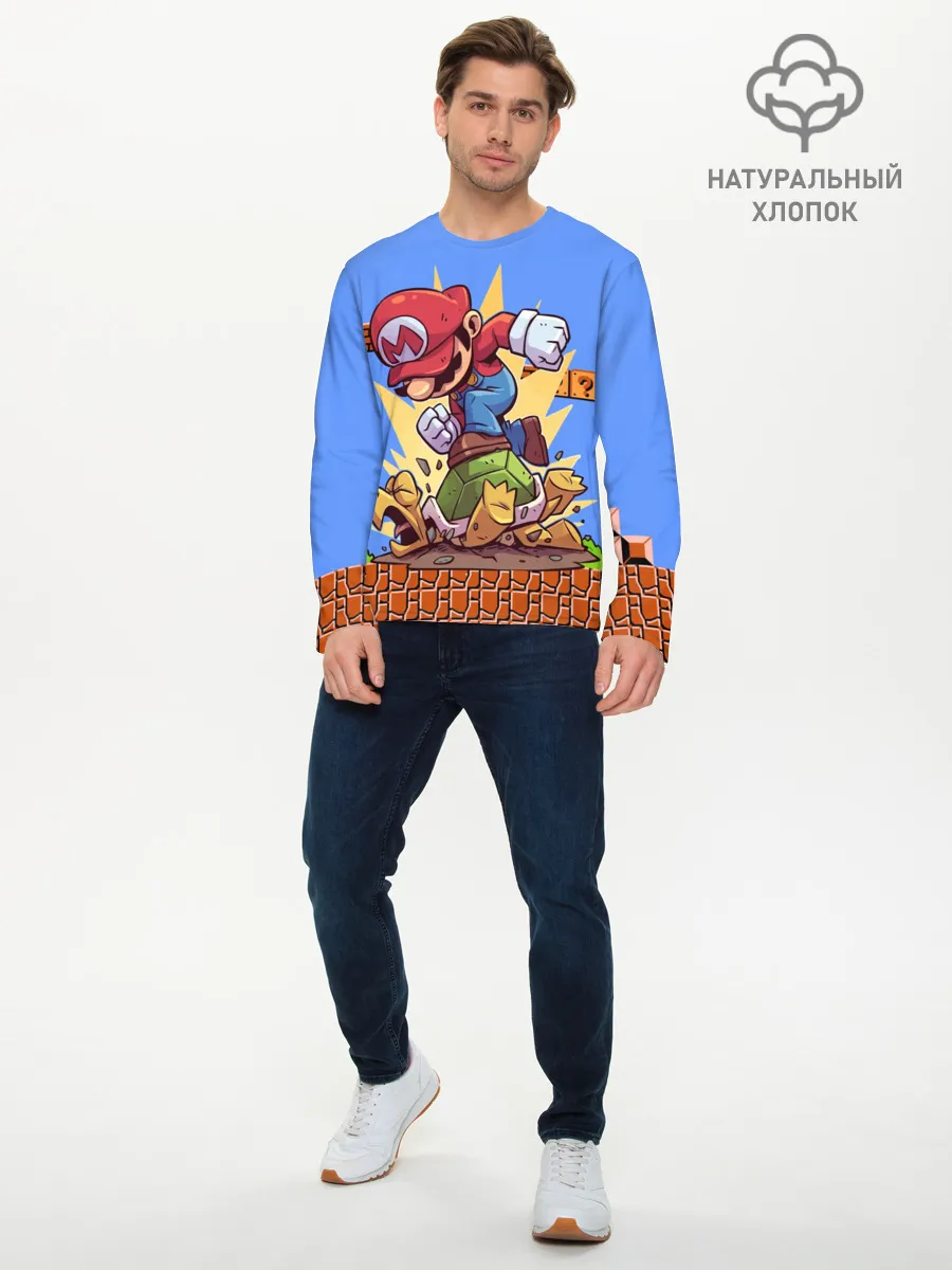 Мужской лонгслив базовый / Марио