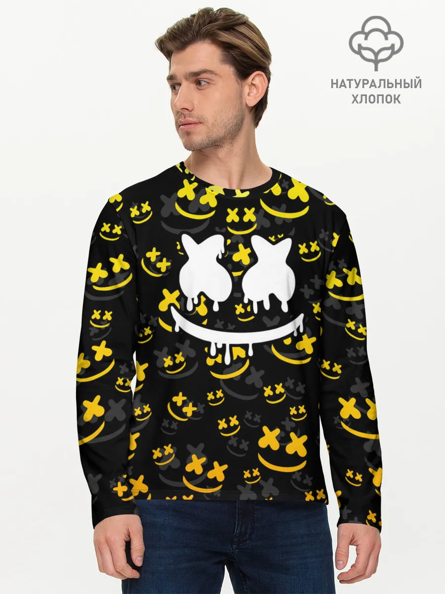Мужской лонгслив базовый / MARSHMELLO