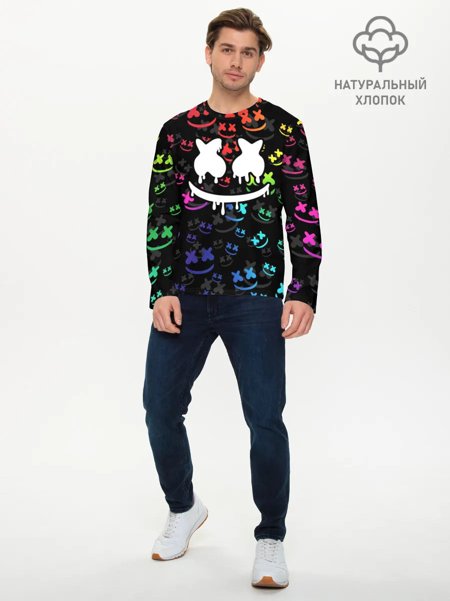Мужской лонгслив базовый / MARSHMELLO