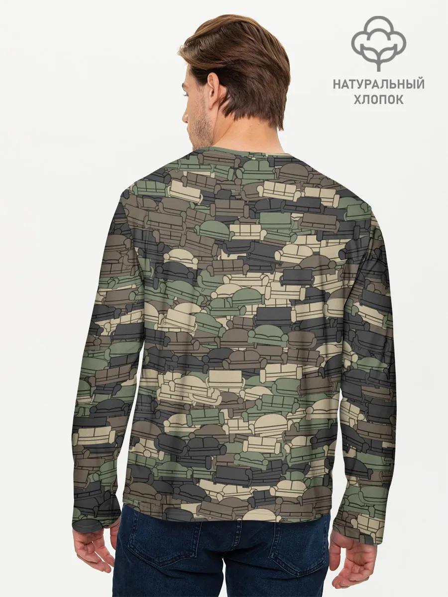 Мужской лонгслив базовый / Диванные войска