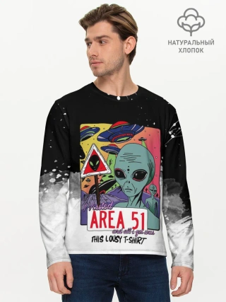Мужской лонгслив базовый / Штурм зоны 51