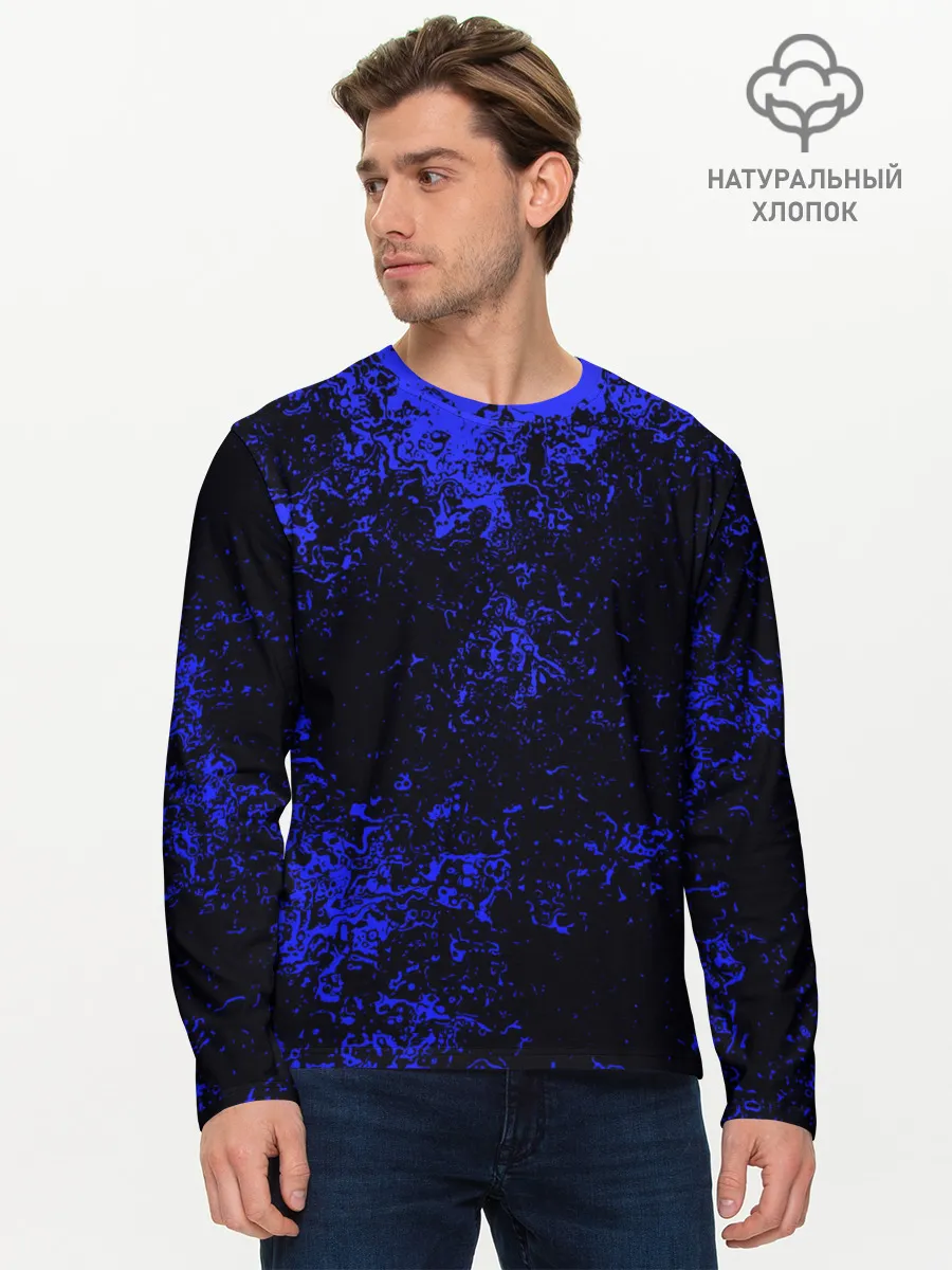 Мужской лонгслив базовый / БРЫЗГИ КРАСОК