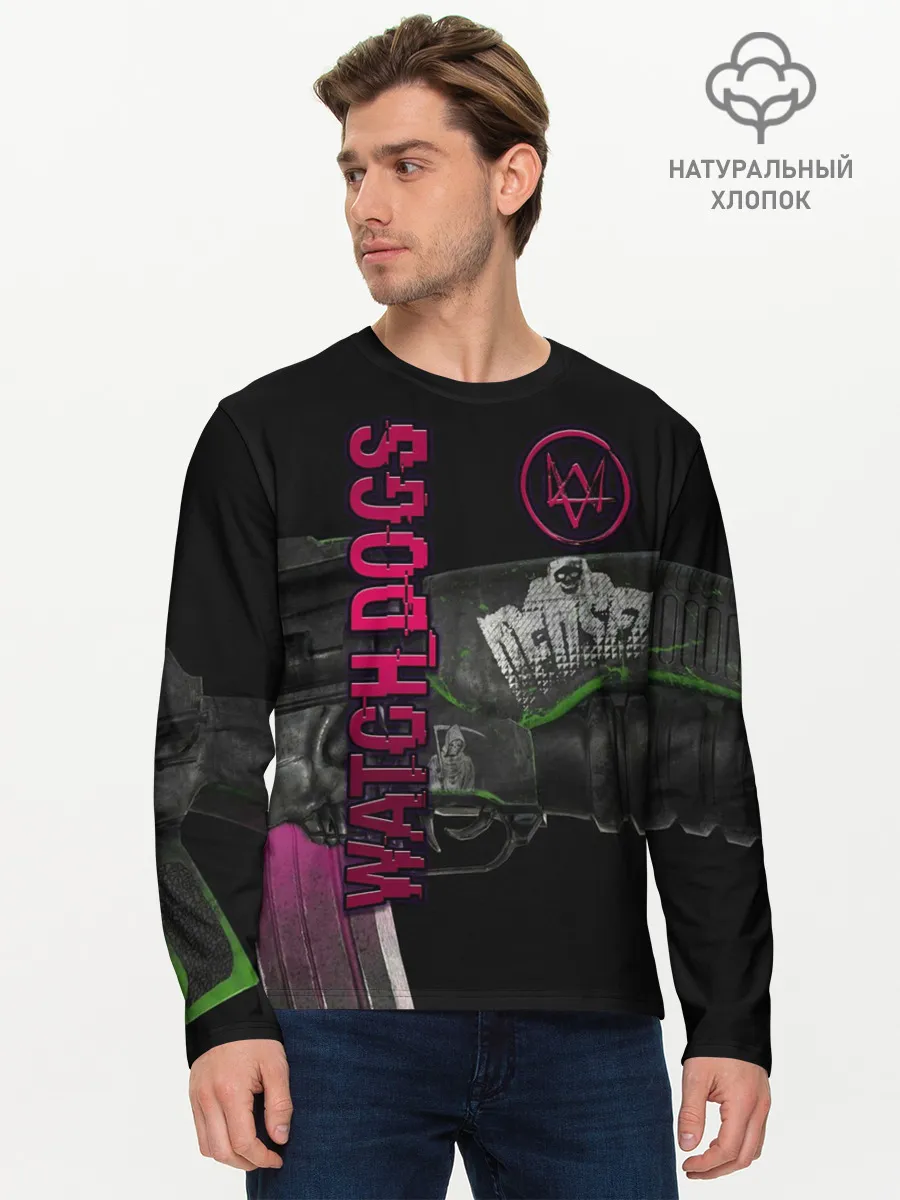 Мужской лонгслив базовый / WATCH DOGS
