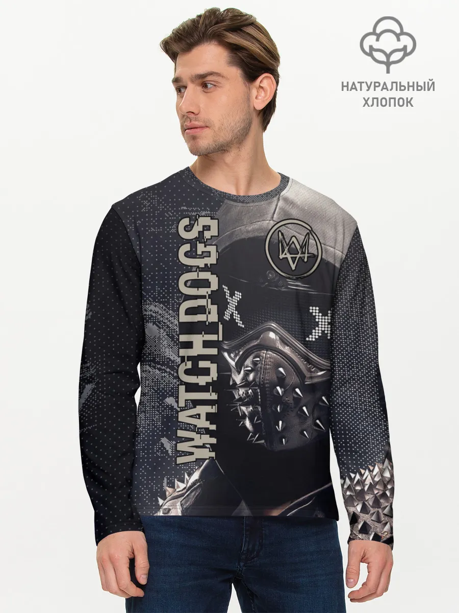 Мужской лонгслив базовый / WATCH DOGS