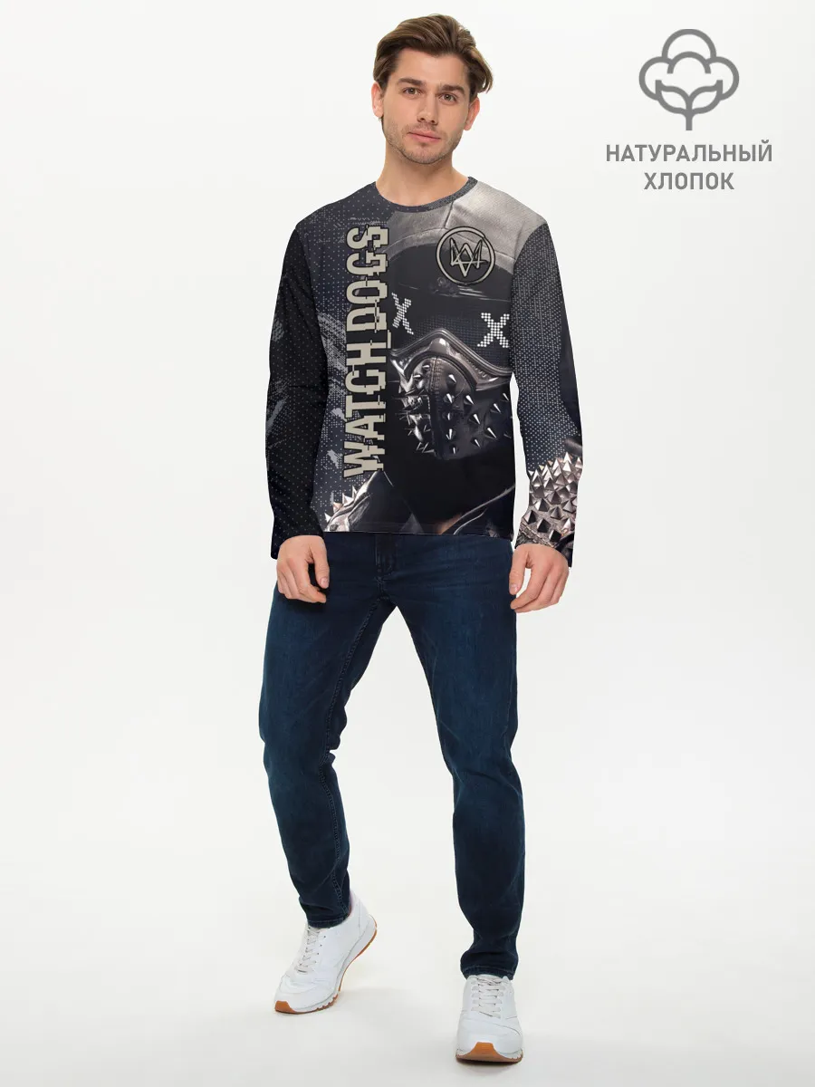 Мужской лонгслив базовый / WATCH DOGS