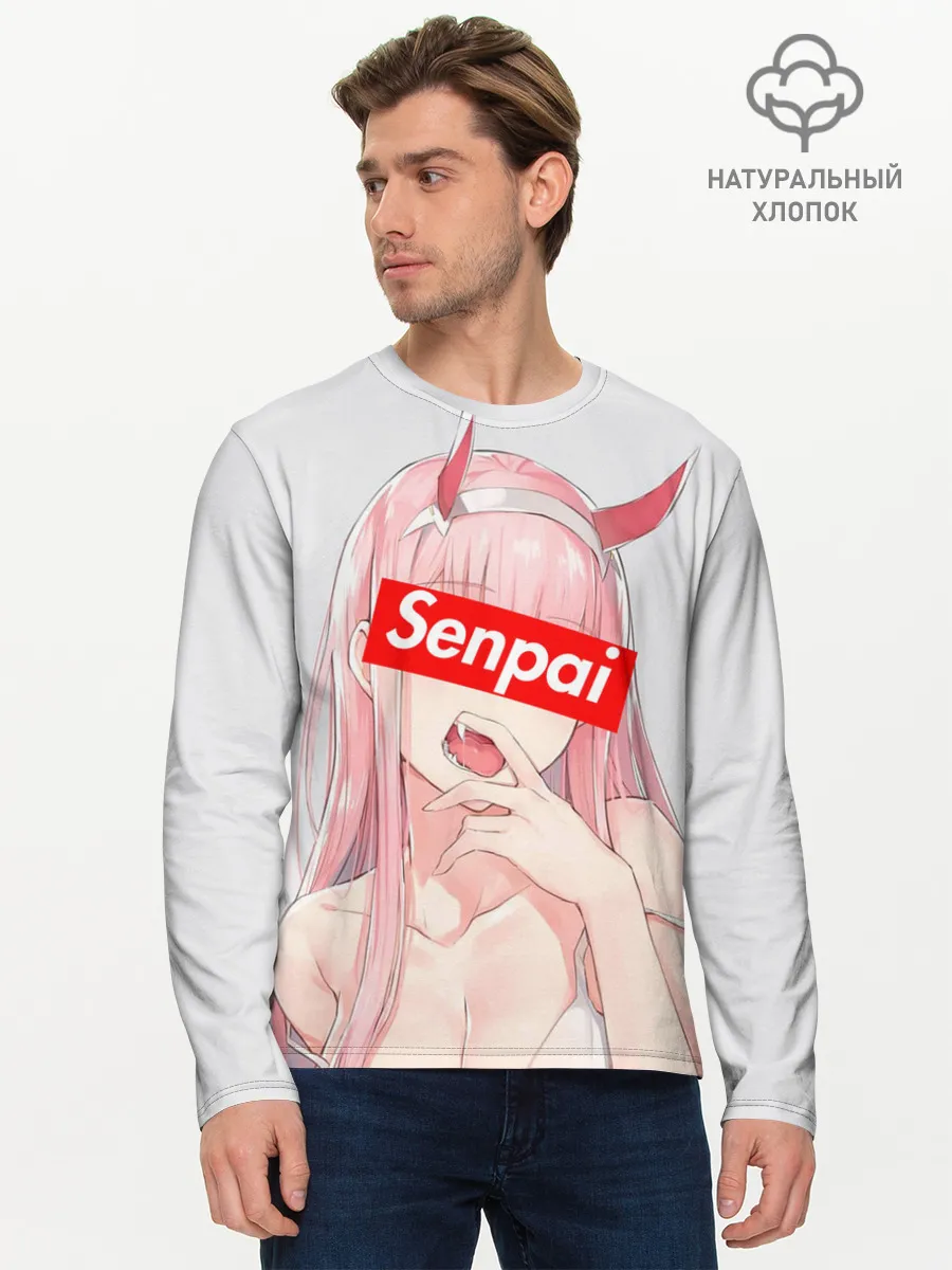 Мужской лонгслив базовый / Senpai 02