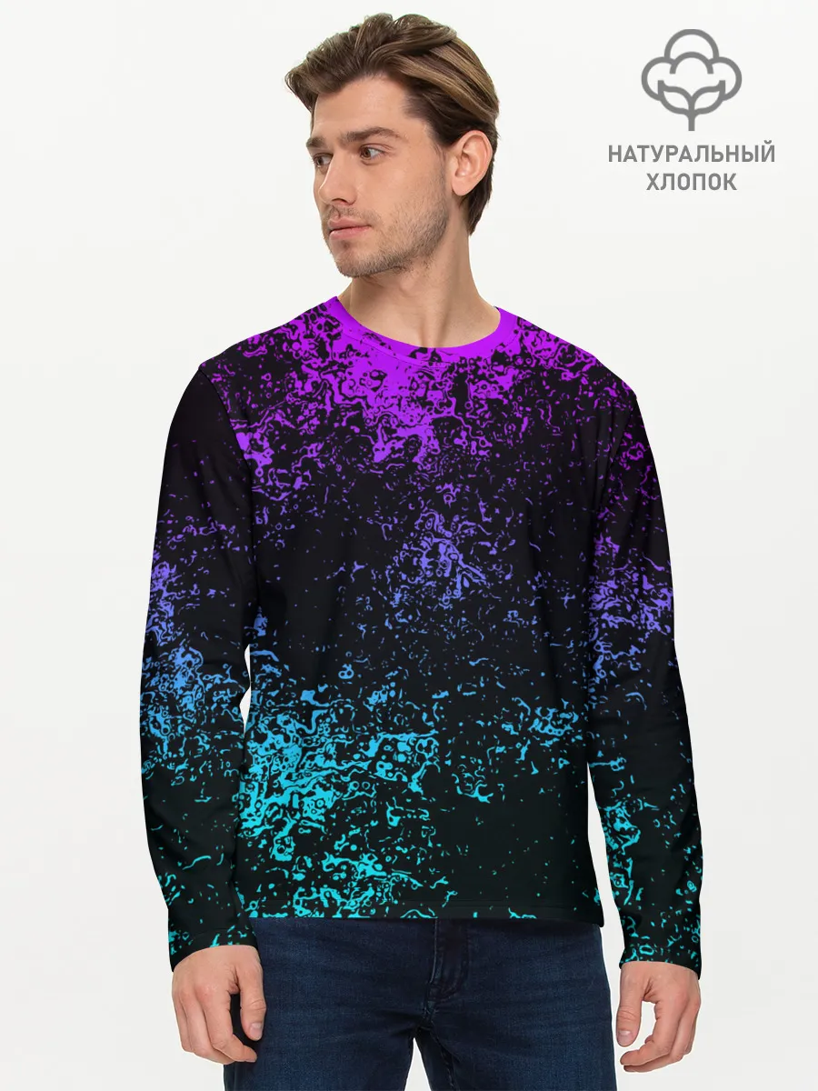 Мужской лонгслив базовый / БРЫЗГИ КРАСОК