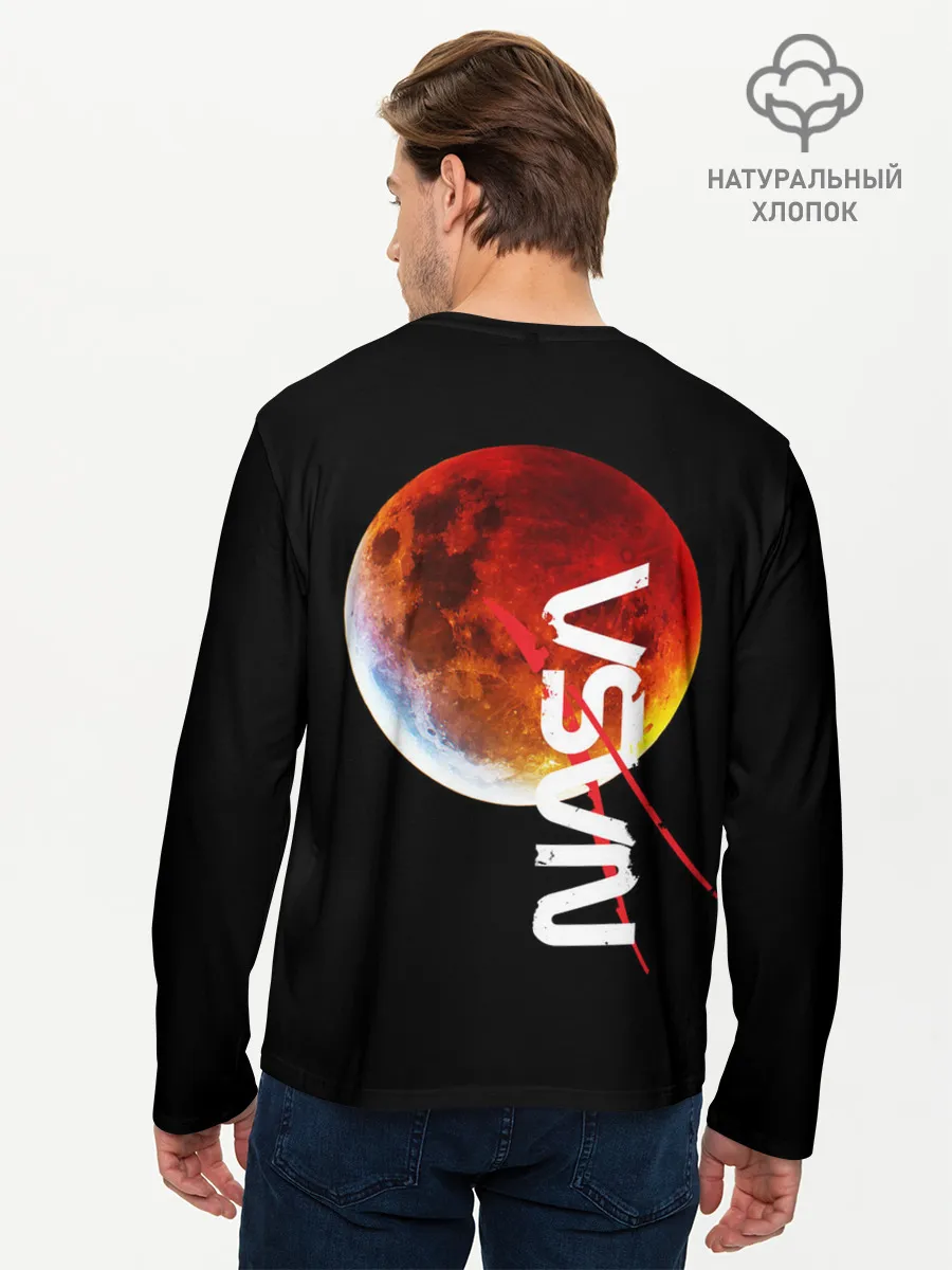 Мужской лонгслив базовый / Nasa austronaut