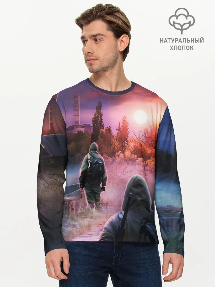 Мужской лонгслив базовый / STALKER