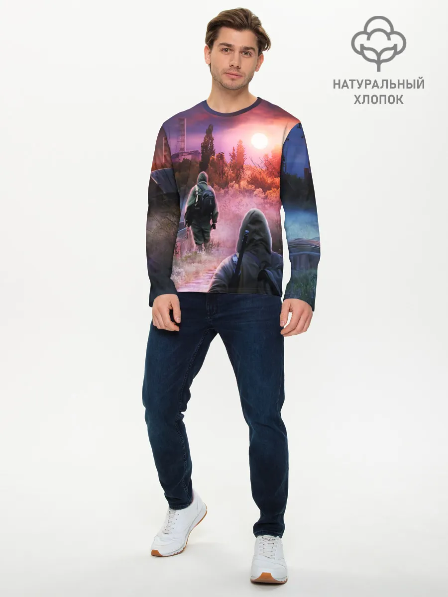 Мужской лонгслив базовый / STALKER
