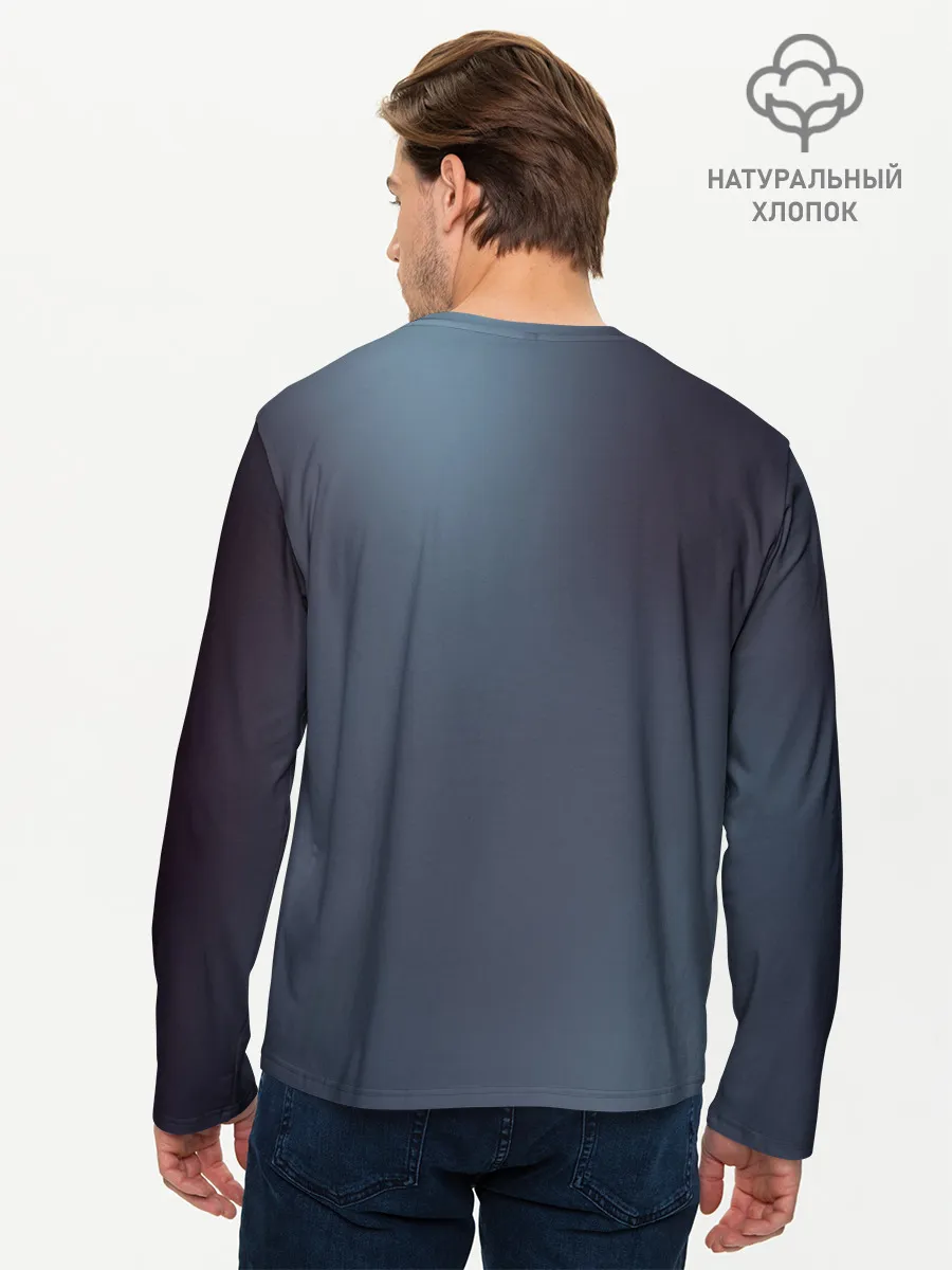 Мужской лонгслив базовый / ТИГР В СУМЕРЕЧНОМ ЛЕСУ