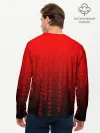 Мужской лонгслив базовый / SENPAI MATRIX RED
