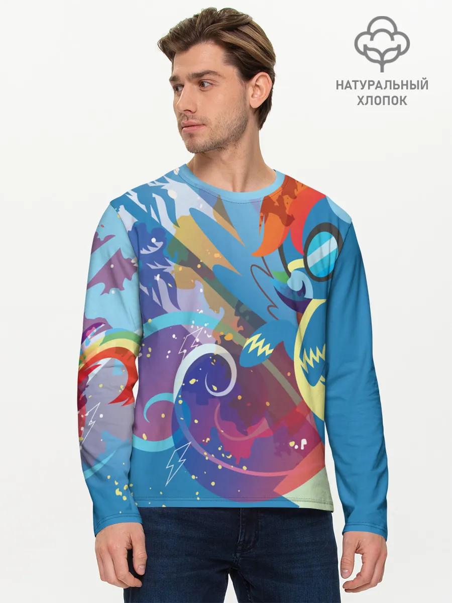 Мужской лонгслив базовый / My little Pony