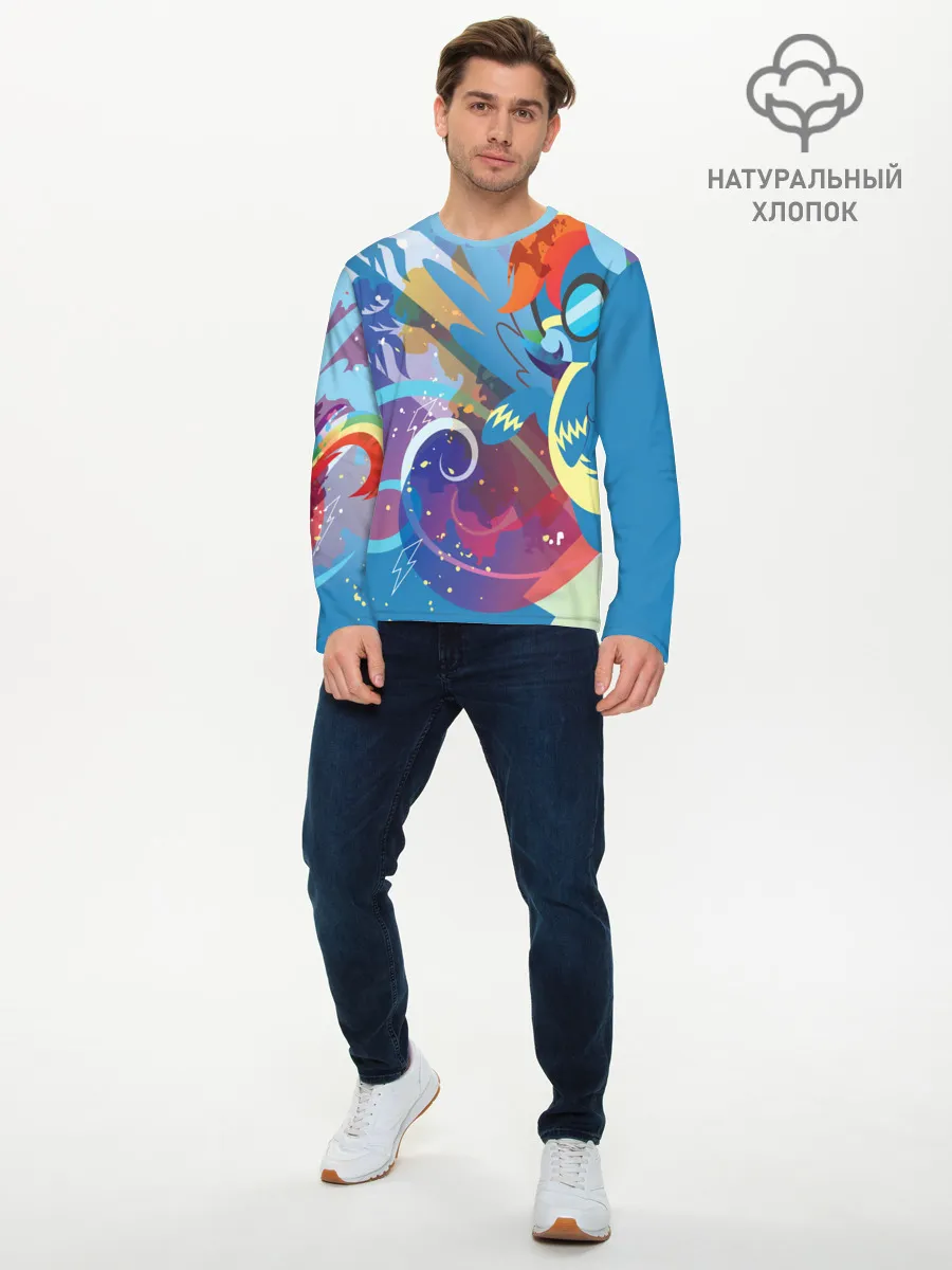 Мужской лонгслив базовый / My little Pony