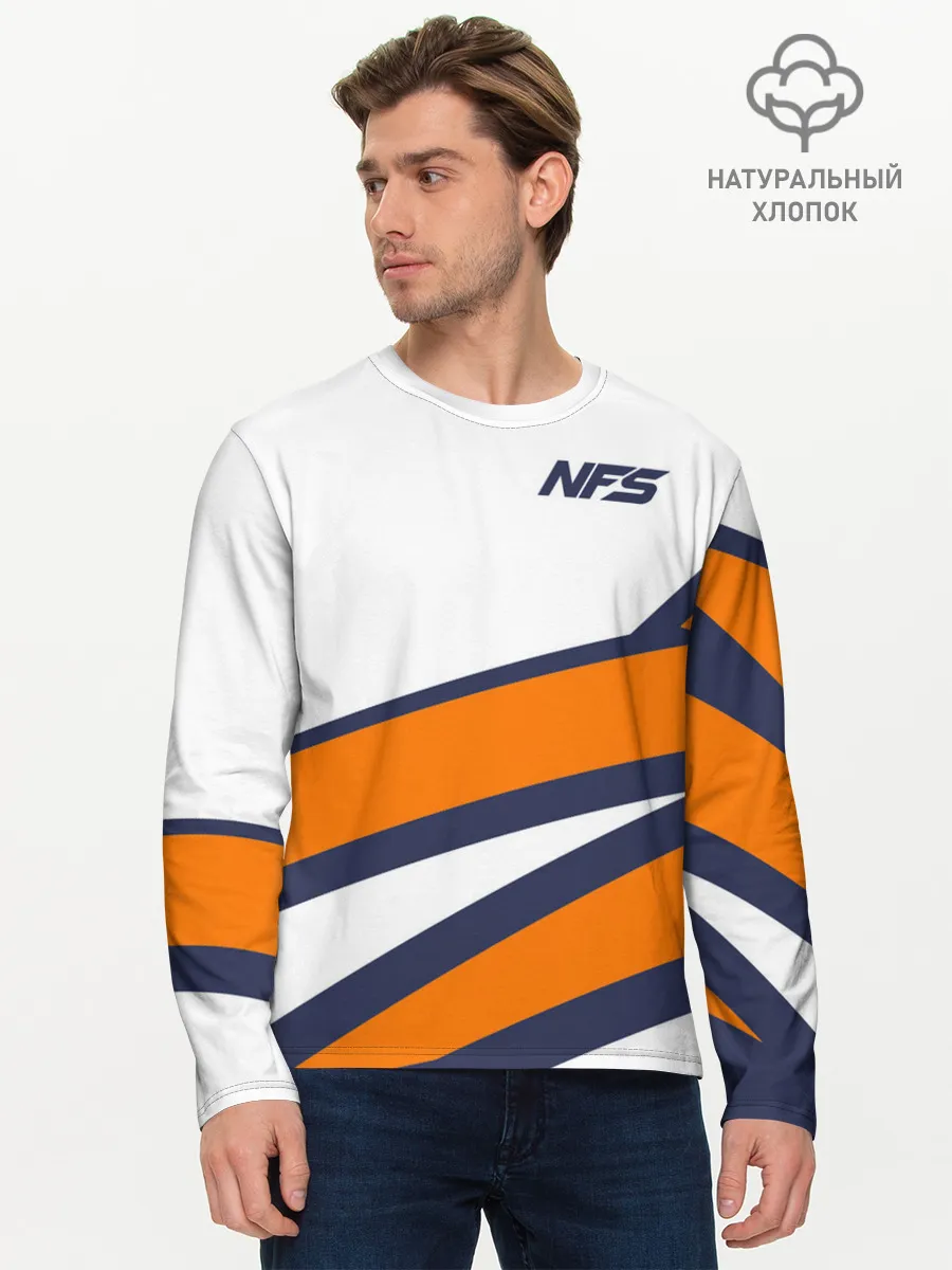 Мужской лонгслив базовый / Need for Speed