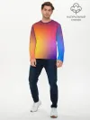 Мужской лонгслив базовый / Abstract gradient colors