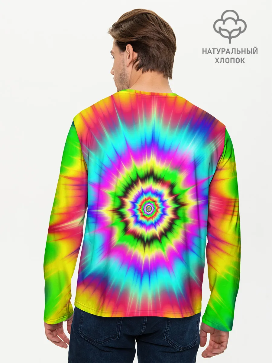 Мужской лонгслив базовый / ОПТИЧЕСКИЙ УЗОР