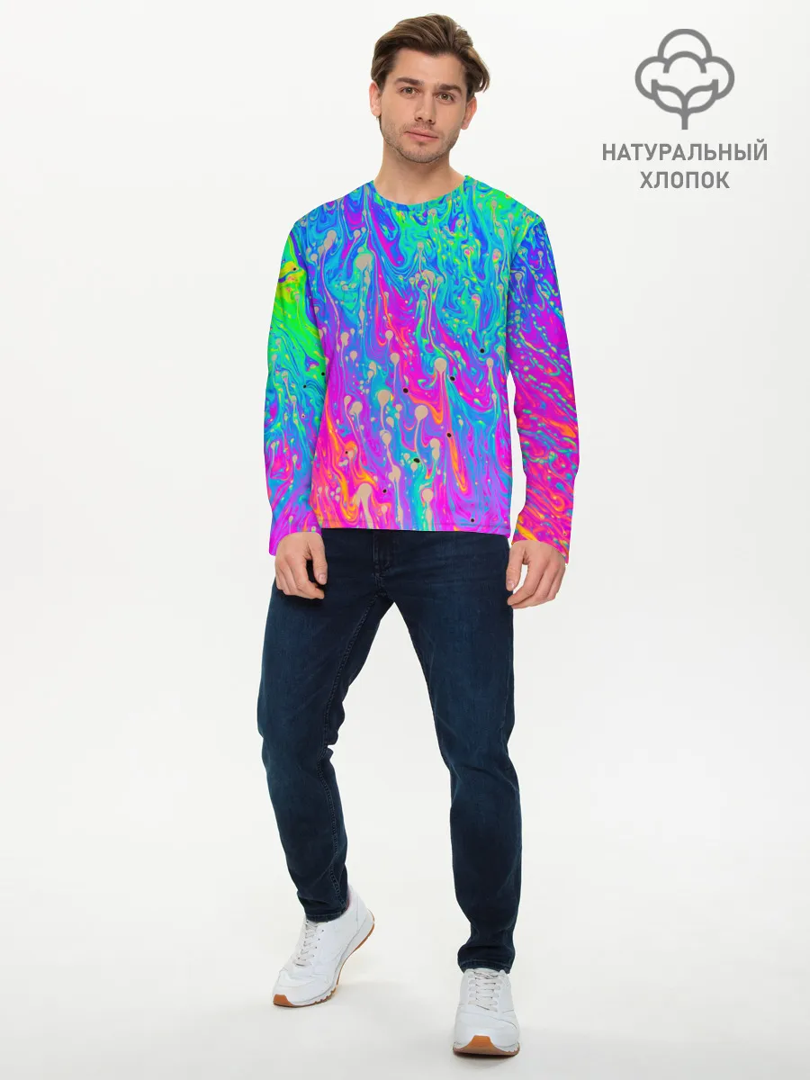 Мужской лонгслив базовый / НЕОНОВАЯ ПАЛИТРА