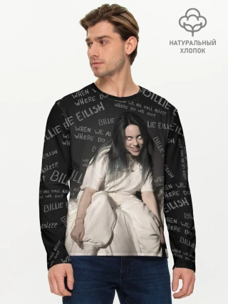 Мужской лонгслив базовый / BILLIE EILISH - Where Do We Go