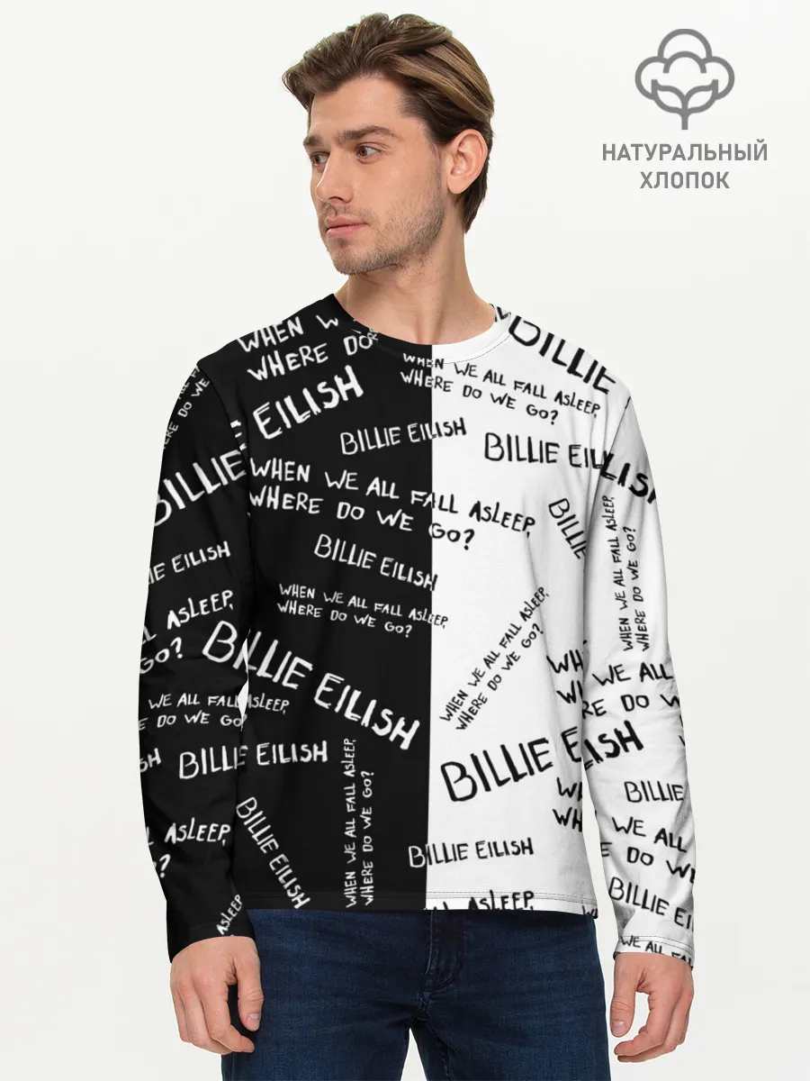 Мужской лонгслив базовый / BILLIE EILISH - Where Do We Go