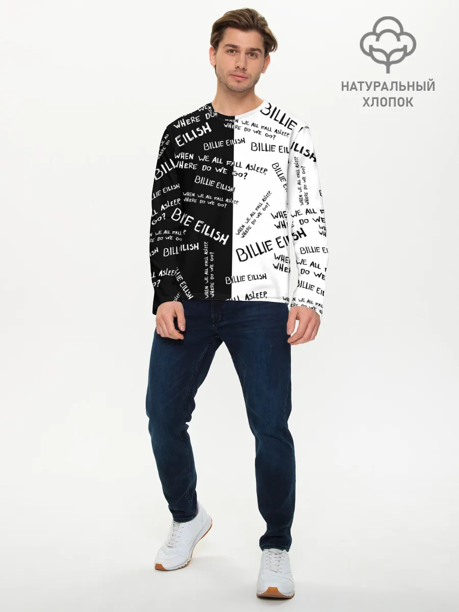 Мужской лонгслив базовый / BILLIE EILISH - Where Do We Go