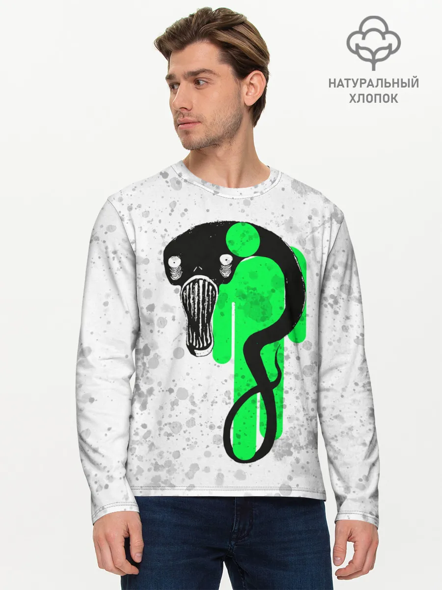 Мужской лонгслив базовый / BILLIE EILISH - Blohsh & Ghoul