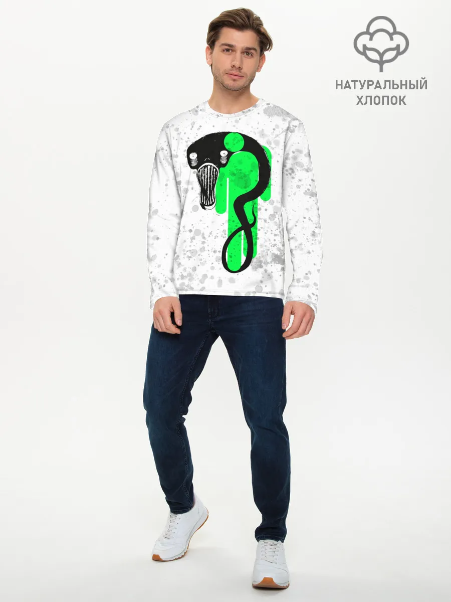 Мужской лонгслив базовый / BILLIE EILISH - Blohsh & Ghoul