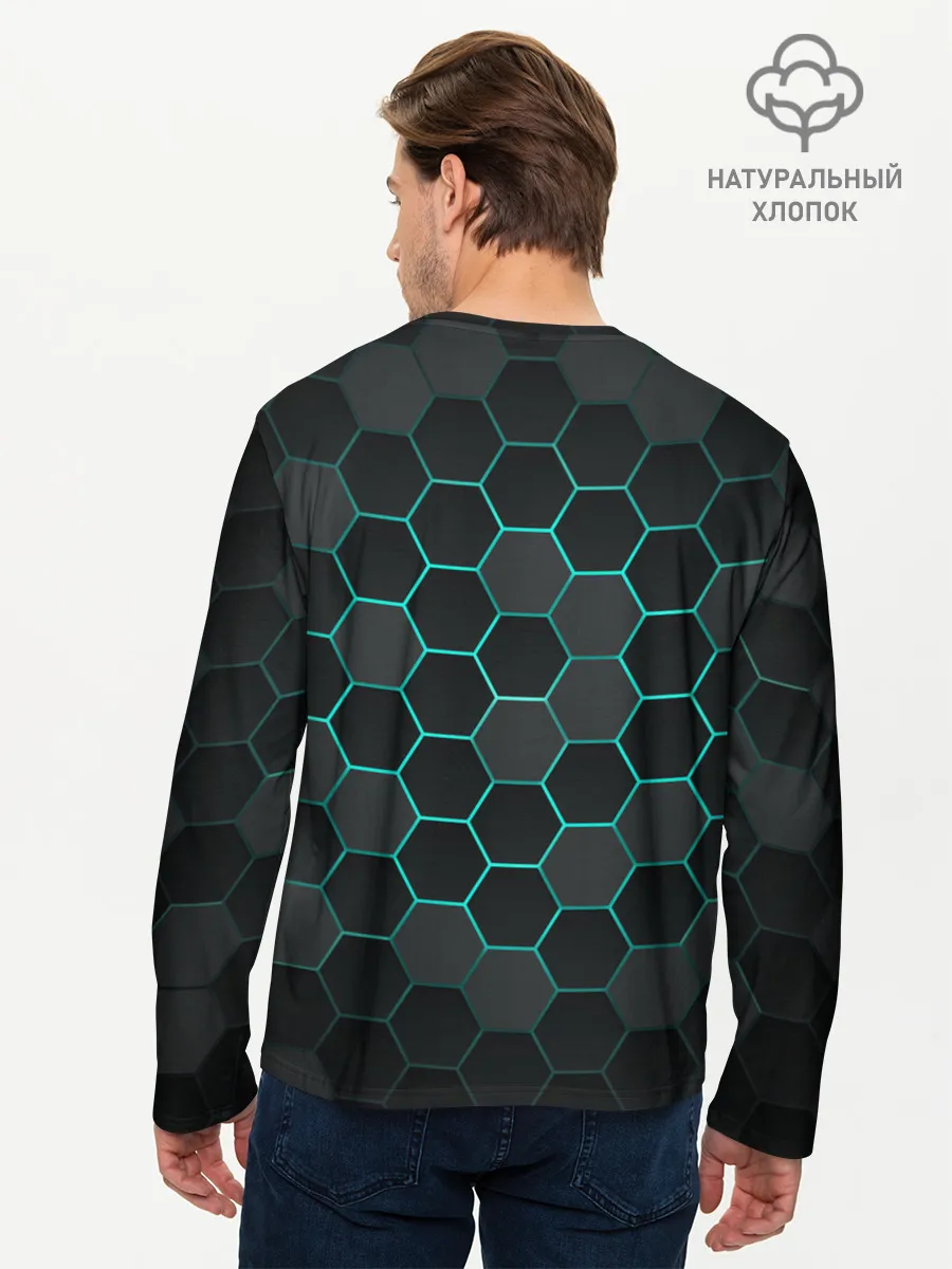 Мужской лонгслив базовый / Big Octagon