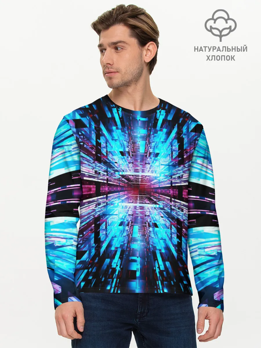 Мужской лонгслив базовый / АБСТРАКЦИЯ