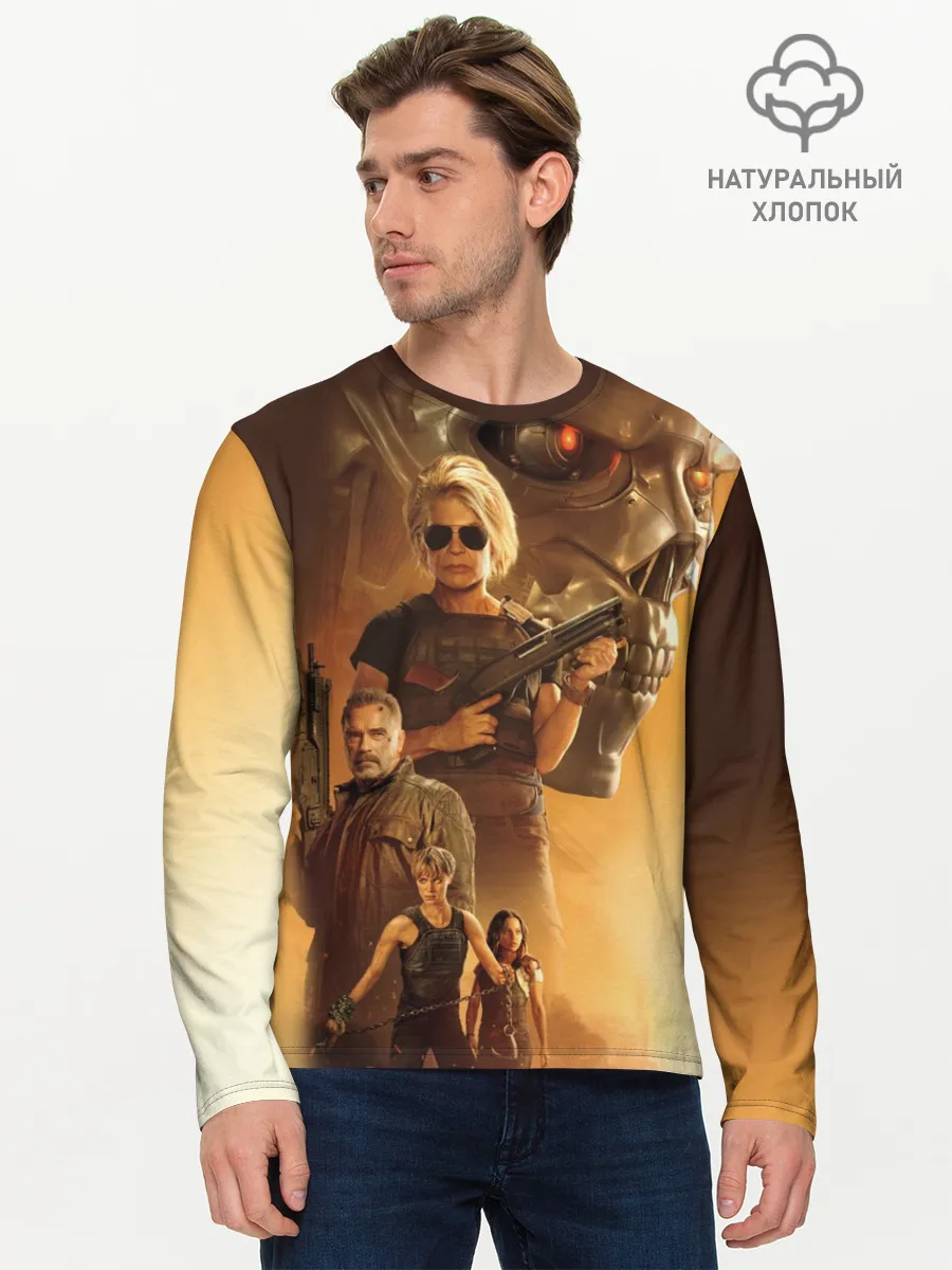 Мужской лонгслив базовый / Terminator: Dark Fate