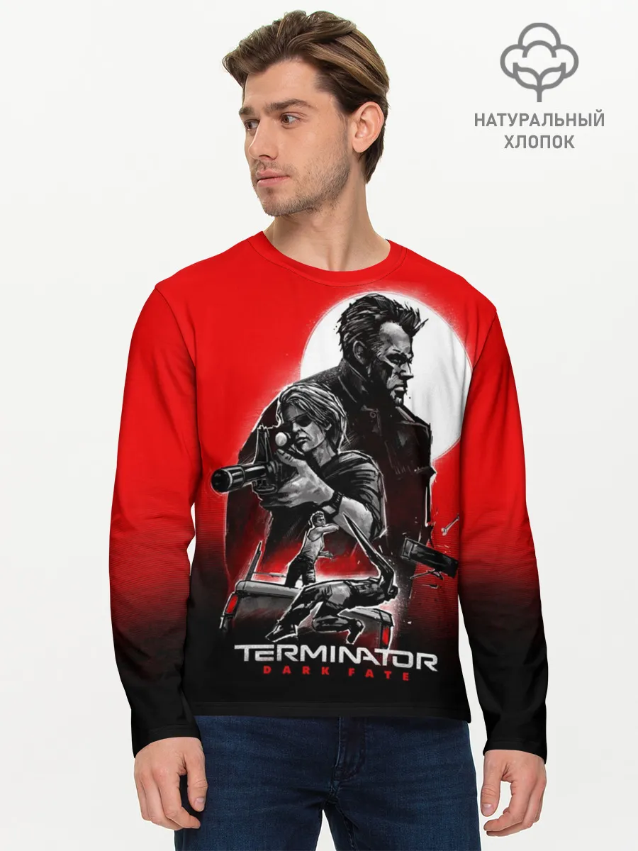 Мужской лонгслив базовый / Terminator: Dark Fate