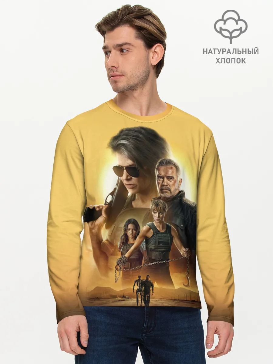 Мужской лонгслив базовый / Terminator: Dark Fate