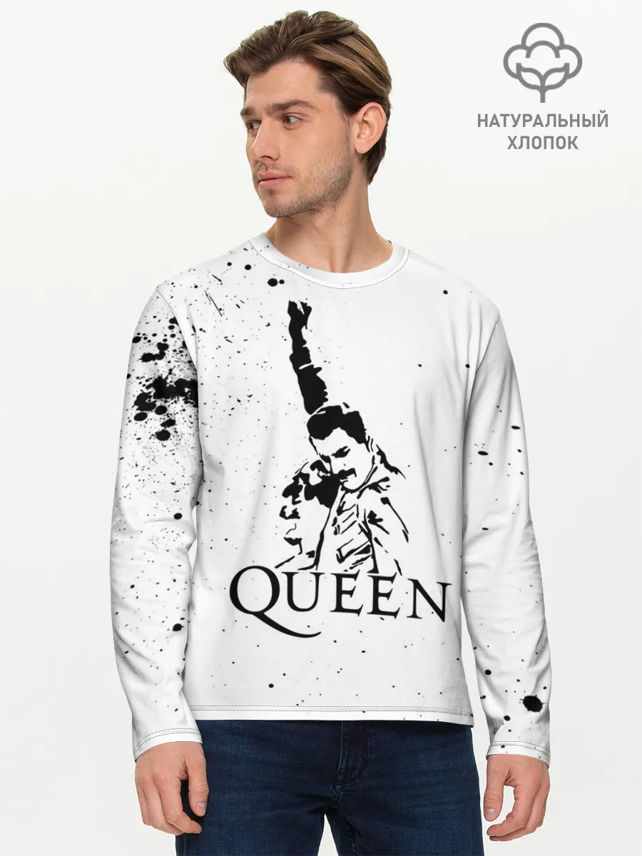 Мужской лонгслив базовый / Queen