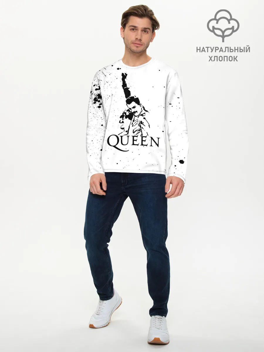 Мужской лонгслив базовый / Queen