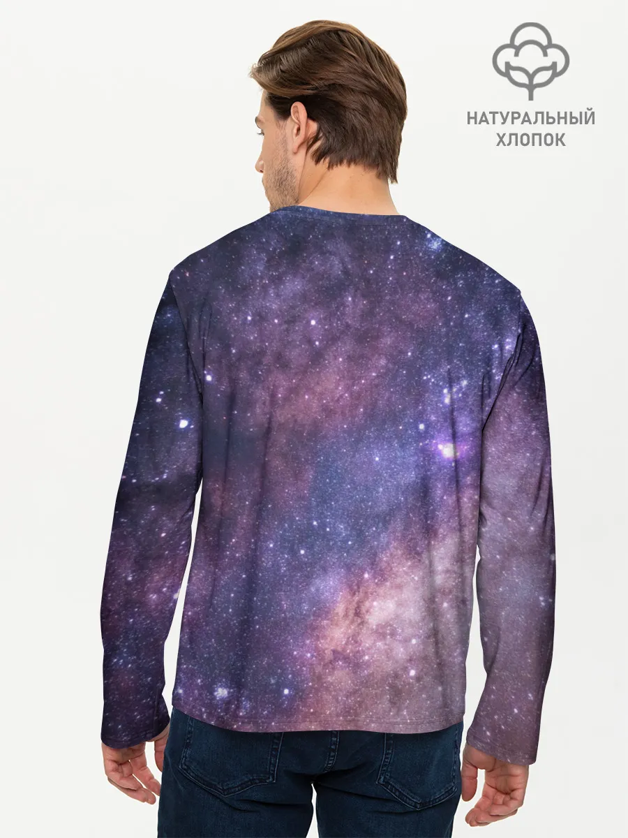 Мужской лонгслив базовый / идущий к реке