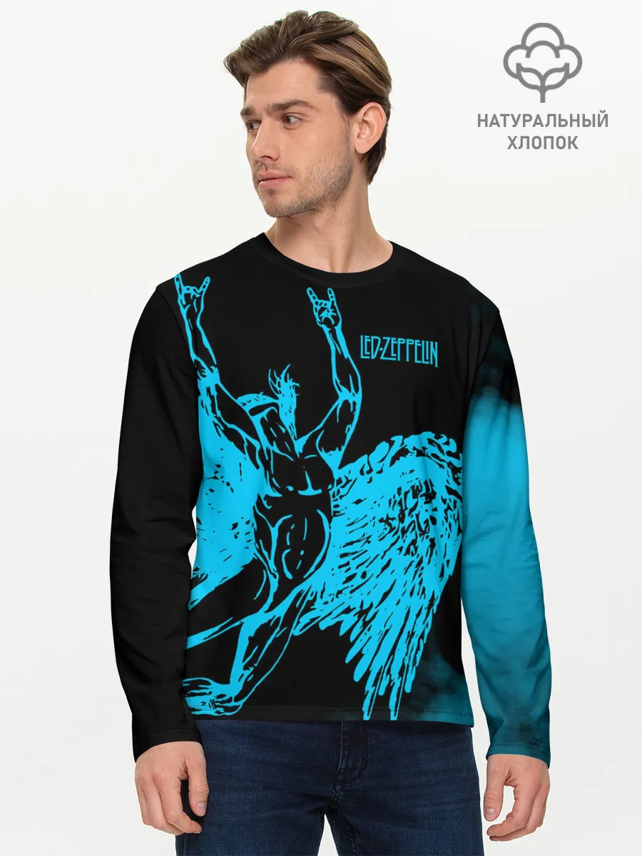 Мужской лонгслив базовый / Led Zeppelin