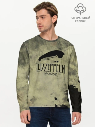 Мужской лонгслив базовый / Led Zeppelin
